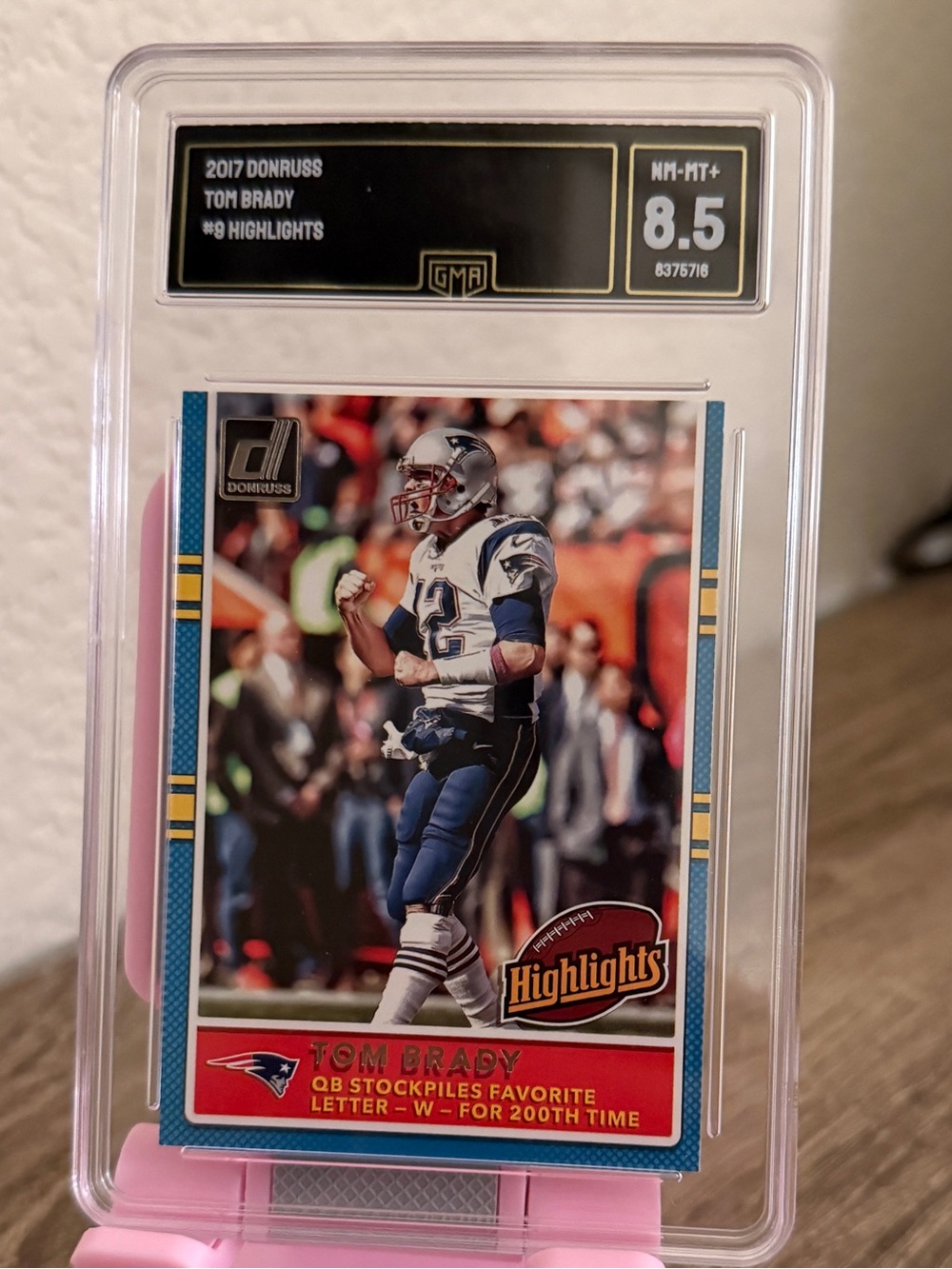 2017 Donruss Tom Brady HIGHLIGHTS #9 New England Patriots